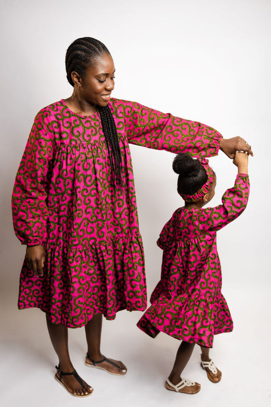 (WOMENS) Mommy & Me Long Sleeve Dress