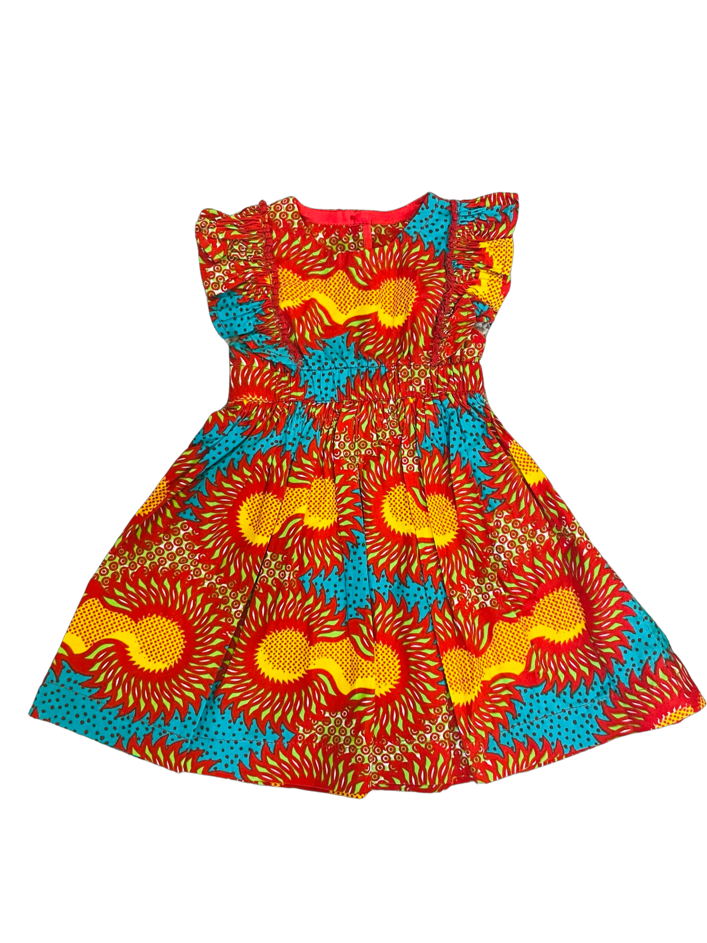 Flutter sleeve dress