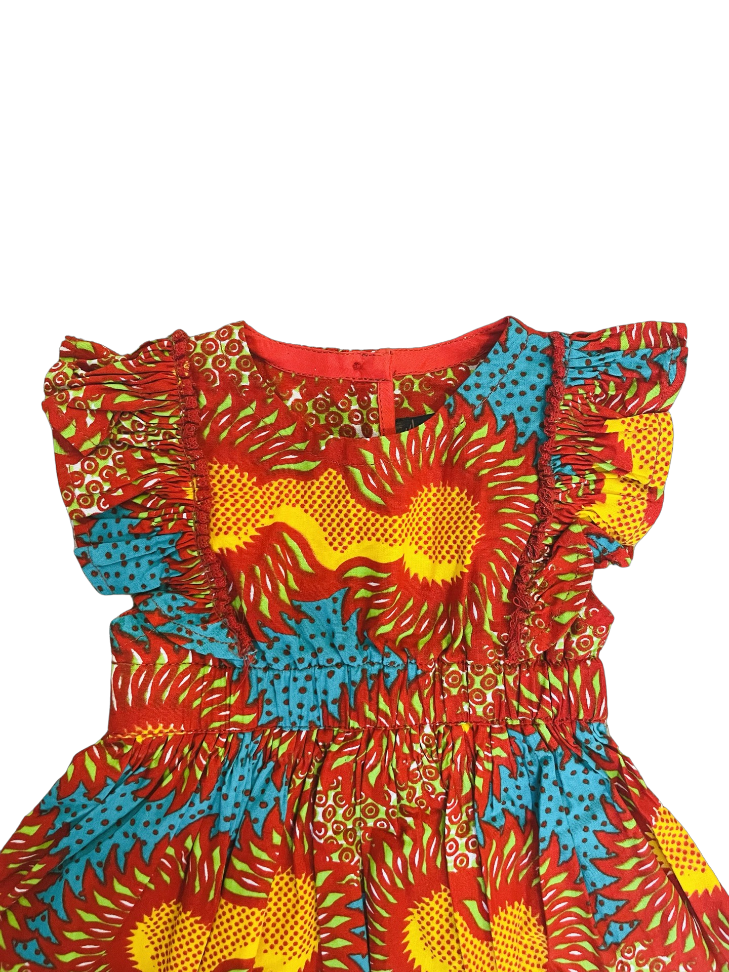 Flutter sleeve dress